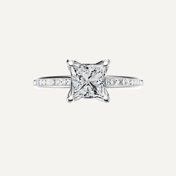 Custom Certified Princess Lab Grown Diamond Ring