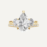 Custom Certified Pear Lab Grown Diamond Ring