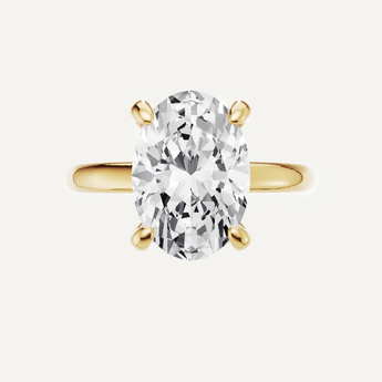 Custom Certified Oval Lab Grown Diamond Ring