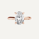 Custom Certified Oval Lab Grown Diamond Ring
