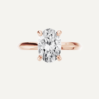 Custom Certified Oval Lab Grown Diamond Ring