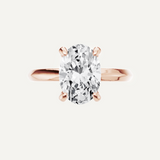 Custom Certified Oval Lab Grown Diamond Ring