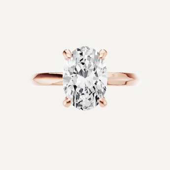 Custom Certified Oval Lab Grown Diamond Ring