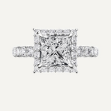 Custom Certified Princess Lab Grown Diamond Ring