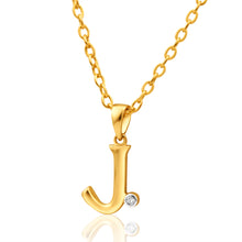 Load image into Gallery viewer, 9ct Yellow Gold Pendant Initial J set with diamond