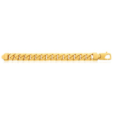 Load image into Gallery viewer, 9ct Yellow SOLID Gold Heavy Curb 23cm Bracelet 550 Gauge