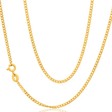 Load image into Gallery viewer, 9ct Yellow Gold Curb Chain in 45cm 50 Gauge