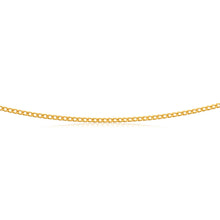 Load image into Gallery viewer, 9ct Yellow Gold Curb Chain in 45cm 50 Gauge