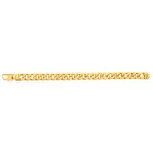 Load image into Gallery viewer, 9ct Yellow Gold Copper Filled Curb 22cm Bracelet 300 Gauge