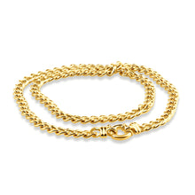 Load image into Gallery viewer, 9ct Yellow Gold Copper Filled 45cm Curb Chain Boltring 150Gauge