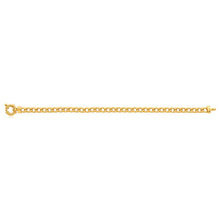 Load image into Gallery viewer, 9ct Yellow Gold Copper Filled 19cm Curb Bracelet 150Gauge