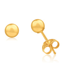 Load image into Gallery viewer, 9ct Yellow Gold Ball 4mm Stud Earrings