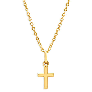 9ct Yellow 14mm Cross Gold Pendant