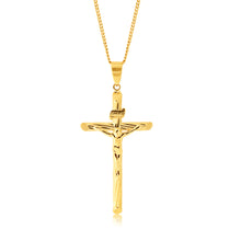 Load image into Gallery viewer, 9ct Yellow Gold Crucifix Pendant
