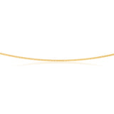 9ct Yellow Solid Gold Curb Chain 50cm 30 Gauge