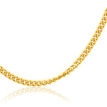 Load image into Gallery viewer, 9ct Yellow Gold Curb Dicut 45cm Chain 50Gauge