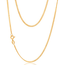 Load image into Gallery viewer, 9ct Yellow Gold Curb Dicut 50cm Chain 50Gauge
