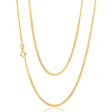 Load image into Gallery viewer, 9ct Yellow Gold 60cm Curb Dicut Chain 50Gauge