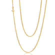 Load image into Gallery viewer, 9ct Yellow Gold Curb Dicut 70cm Chain 50Gauge