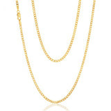 9ct Yellow Solid Gold 55cm 70 Gauge Curb Chain