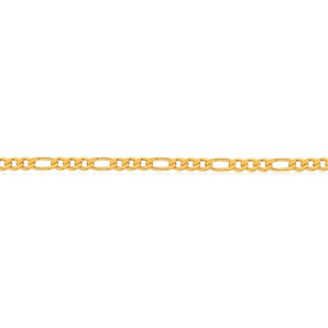 9ct Yellow Gold Figaro Anklet
