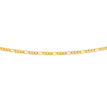 Load image into Gallery viewer, 9ct Yellow Gold 55cm 70 Gauge Figaro Chain