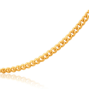 9ct Yellow Solid Gold "Wyatt" Curb Chain