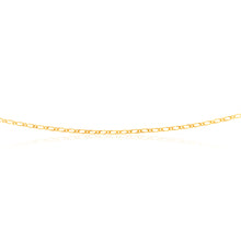 Load image into Gallery viewer, 9ct Yellow Gold SOLID 40Gauge Figaro 55cm 1:1 Chain