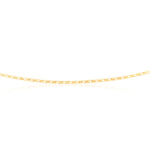 9ct Yellow Solid Gold 40Gauge Figaro 55cm 1:1 Chain