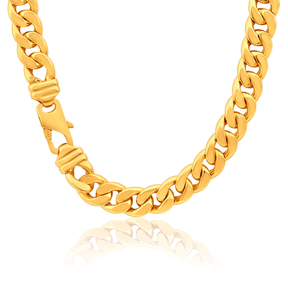 9ct Magnificent Yellow Gold Copper Filled Curb Chain