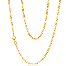 Load image into Gallery viewer, 9ct Yellow Gold Curb 50cm 60 Gauge Chain