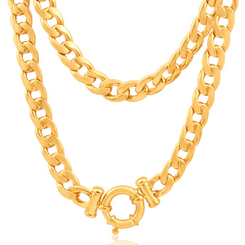 9ct Exquisite Yellow Gold Copper Filled Curb Chain