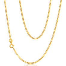 Load image into Gallery viewer, 9ct Yellow Gold 50 Gauge Curb Chain 50cm