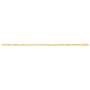 9ct Yellow Gold Copperfilled Figaro Bracelet