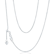 Load image into Gallery viewer, 9ct Alluring White Gold Wheat Chain