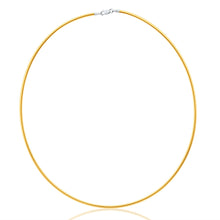 Load image into Gallery viewer, 9ct White And Yellow Gold Silver Filled Reversible Omega Chain 45cm