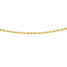 Load image into Gallery viewer, 9ct Yellow Gold Silver Filled Singapore 45cm Chain 25 Gauge