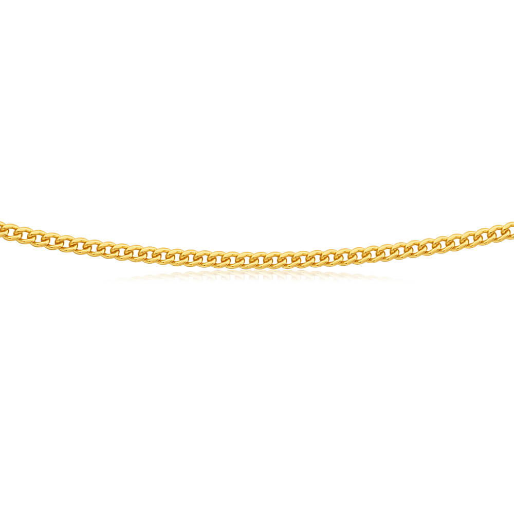 9ct Yellow Gold 80cm 80 Gauge Curb Chain
