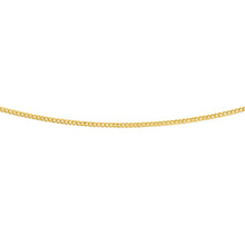 Load image into Gallery viewer, 9ct Yellow Gold Silver Filled Extend 55cm Curb Chain 50 Gauge