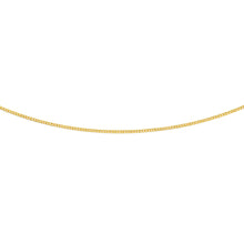 Load image into Gallery viewer, 9ct Yellow Gold Silver Filled Extend 50cm Curb Chain 40 Gauge