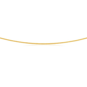 9ct Yellow Gold Silver Filled Extend 55cm Curb Chain 40 Gauge