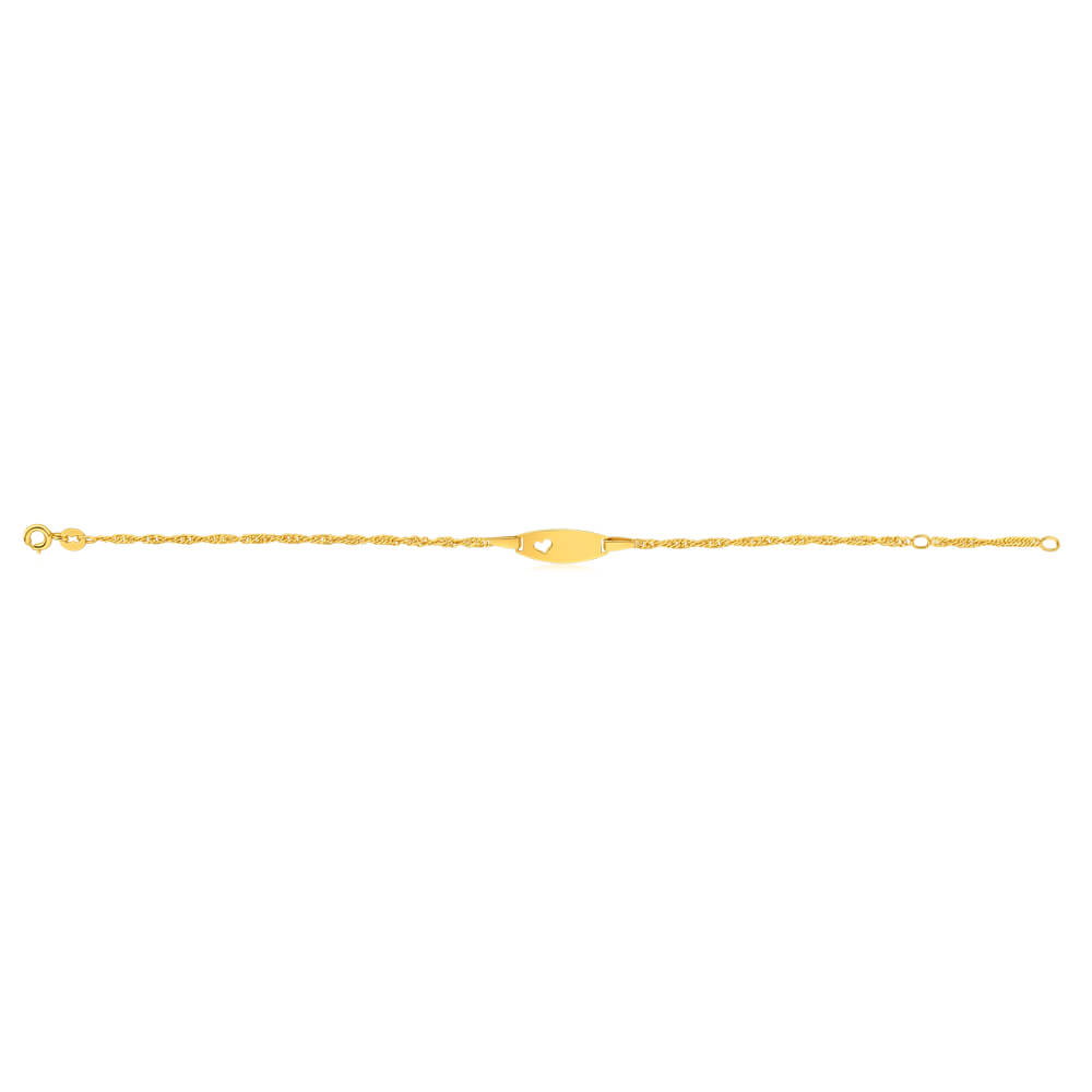 9ct Yellow Gold Silver Filled Singapore Bracelet