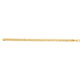 9ct Yellow Gold Silver Filled Roller Bracelet