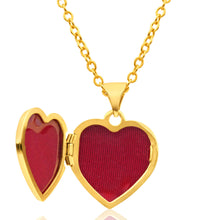 Load image into Gallery viewer, 9ct Yellow Gold Heart Shaped Locket with &#39;I love You&#39; Engraving