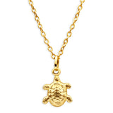 9ct Yellow Gold Turtle Pendant