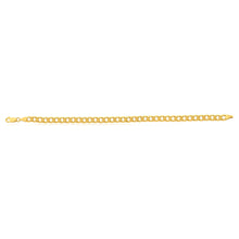 Load image into Gallery viewer, 9ct Yellow Gold Copperfilled 21cm Curb Bracelet 150 Gauge