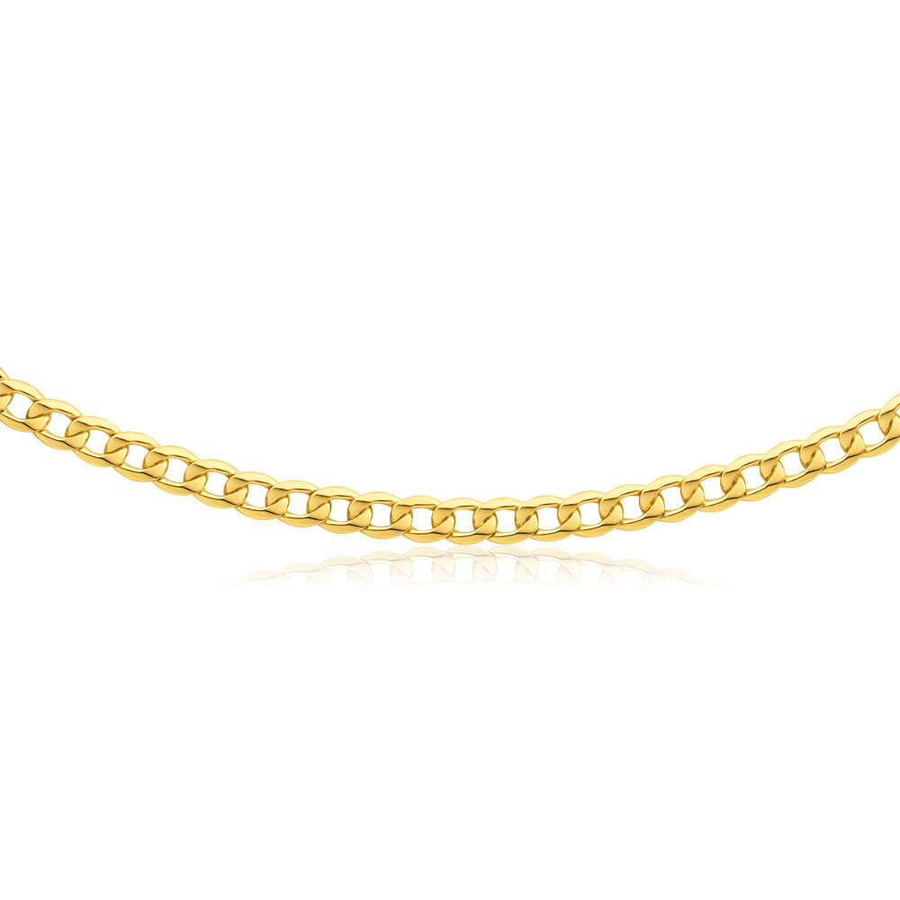 9ct Yellow Gold Copper Filled Curb Chain