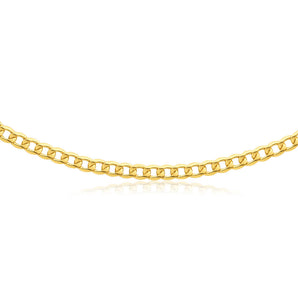 9ct Yellow Gold Copper Filled Curb Chain
