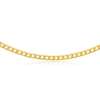 9ct Yellow Gold Copper Filled Curb Chain