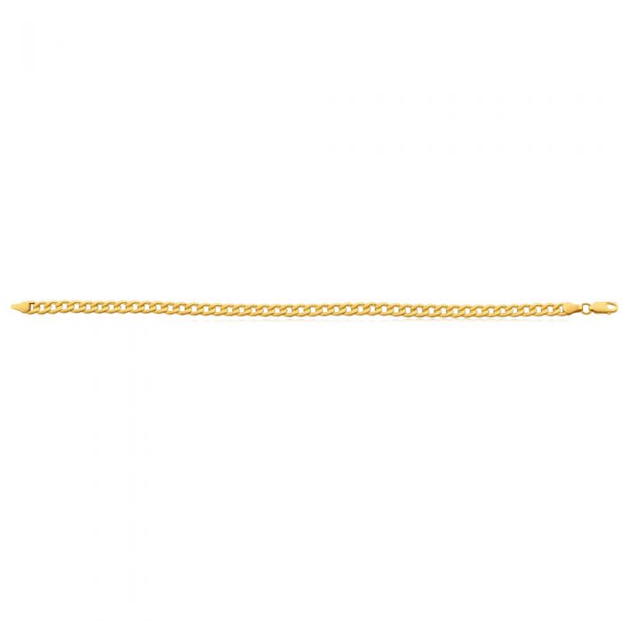 9ct Yellow Gold Copper Filled Curb Bracelet 120Gauge